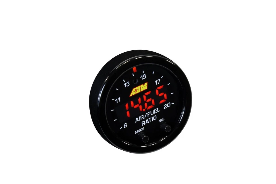 AEM Air/Fuel Ratio Gauge 30-0334 Wideband UEGO Kit OBD2 Air/Fuel 2-1/16 in.