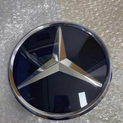 Mirror Chrome Car Grille Star Emblem Fit For Mercedes-Benz C200 C300 C63 AMG Foto 1 de 4