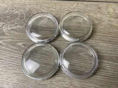 Harley Davidson Sportster Softail Turn Signal Lens Clear Set of 4 Snap In - Imagem 1 de 3