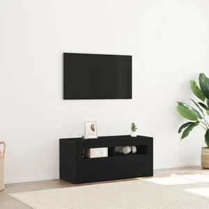 Tv Stand, Tv Stand,zwart Eiken Tv Stand vidaXL - Afbeelding 1 van 12