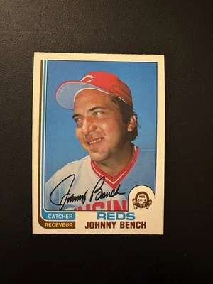 1982 O-Pee-Chee OPC Canadian #18 Johnny Bench Cincinnati Reds NM/MT SHARP! - Image 1 of 2