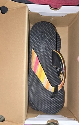 Chanclas Speedo Mujer Talla 8 Naranja Rosa Negro Tacón Grueso Nuevas Foto 1 de 3