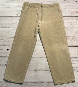 Vintage 90s Carhartt Jeans Beige WU3072 Made In U.S.A Herren Gr. 38x30 - Bild 1 von 17