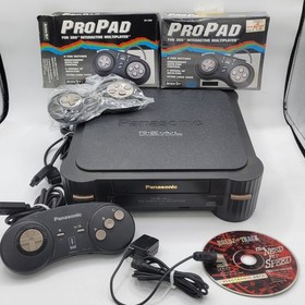 Panasonic 3DO REAL FZ-1 Console BUNDLE Black 3 Controllers And Need For Speed