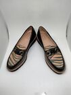 Ladies New Naturalizer Loafers Agnes Animal Print Leather Us Sz 7 M  Lack Chain