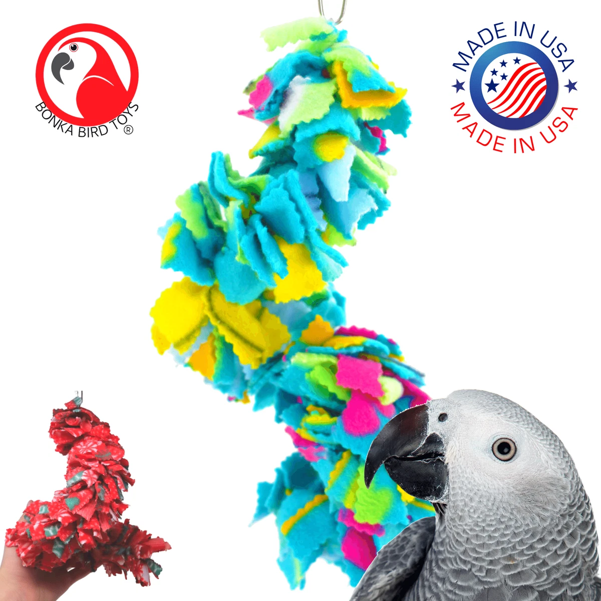 Bonka Bird Toys 922 Ducky Ringer Spielzeug Für Vögel | Für Nymphensittiche, Wellensittiche, Conures
