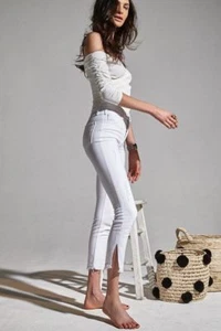 NWT McGUIRE BELLA RIDERS IN THE SKY HIGH-RISE SKINNY SLIT ANKLE JEANS 29 - Picture 1 of 11