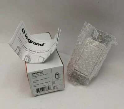 ERS100W RF Wireless Remote Switch 1 Button Occupancy Sensor 150Deg View White - Image 1 of 4