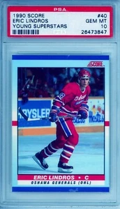 1990 Score Eric Lindros #40 Young Superstars PSA 10 - Picture 1 of 2