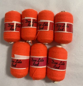 Lote de 7 carretes con aguja perforadora naranja brillante DEE LITE ROJO / 7 - Imagen 1 de 3