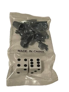 Monopoly Replacement Game Pieces/Game Tokens & Dice New Factory Sealed - Picture 1 of 2