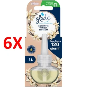 6 X Glade Electric Essential Oil Liquid Recharge Romantic Vanilla Blossom 20 Ml - Bild 1 von 1