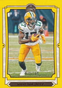 2019 Panini Legacy Football Davante Adams Yellow #'d /165 Packers No. 38 - Bild 1 von 2