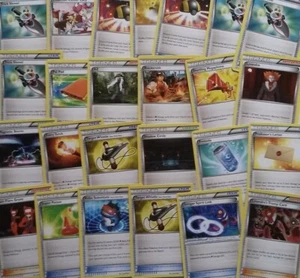 100 Pokemon Cards -Trainer Supporter Stadium Card Lot with Holos - NO DUPLICATES - Picture 1 of 3
