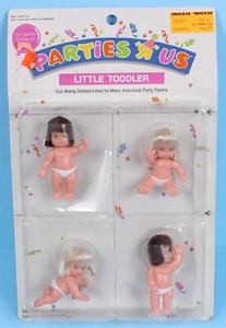 PARTIES R US LITTLE TODDLER BABY DOLL SET OF 4 TOYS R US 1991 - Picture 1 of 3