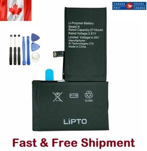 Batterie de remplacement 2716mAh neuve pour iPhone X 5.8" A1865 A1901 A1902 + outils - Photo 1 sur 1