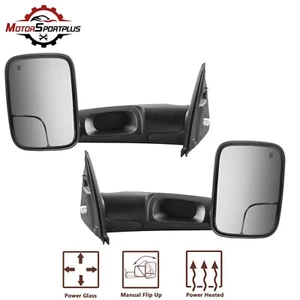 Par de espejos retrovisores térmicos eléctricos L&R para Dodge Ram 1500 2500 3500 2003-2008 - Imagen 1 de 16