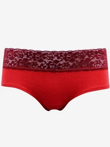 La Senza Red Kontrast Spitzenborte Boyshort/Slips/Slips - Größen S, M, L, XL - Bild 1 von 6