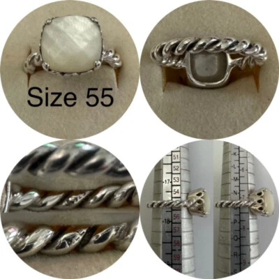 PANDORA WHITE MOTHER OF PEARL RING SIZE 55 REF 790828MP NOW RETIRED - Image 1 of 4