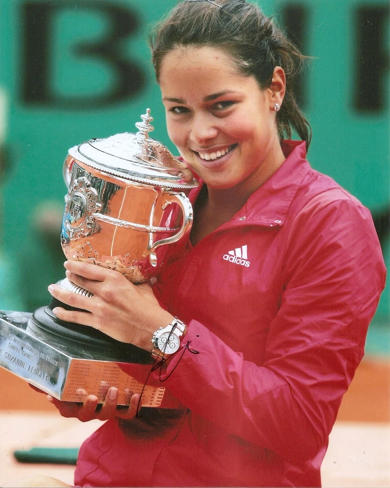 Ana Ivanovic сексуальный французский открытый чемпионов теннис 8 x 10 фото подписанный авто сертификат подлинности - Изображение 1 из 1