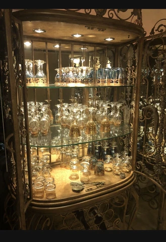 LION HUTCH CHINA CABINET . UNIQUE!!! Lion PAWS ! Extraordinary￼ !!! Cover