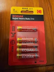 Kodak AAA Batteries Super Heavy Duty Zinc Batteries-5 count - Picture 1 of 1