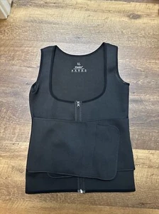 Cimkiz Sweat Vest Waist Trainer for Womens Workout Adjustable Black XL NEW - Picture 1 of 3