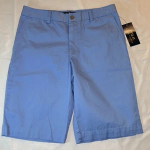 NWT Polo Ralph Lauren Harbor Island Blue Straight 100% Cotton Shorts Boys 14 - Picture 1 of 9