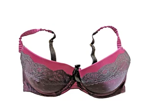 Sujetador de balcón acolchado Secret Possessions 34D mezcla de berenjena con aros Boost - Imagen 1 de 3