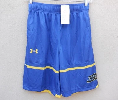 Shorts de basquete masculino Under Armour Stephen Curry L azul versão asiática - LEIA - Imagem 1 de 4