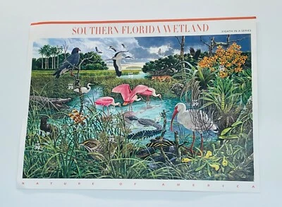 39 cent stamps Southern Florida Wetland sheet pane of 10 - Image 1 of 3