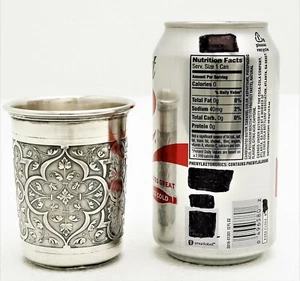 Deutsches schweres Silber Kidush Tasse detailliertes arabisches Design Mrkd Jens Meyer 800 - Bild 1 von 7