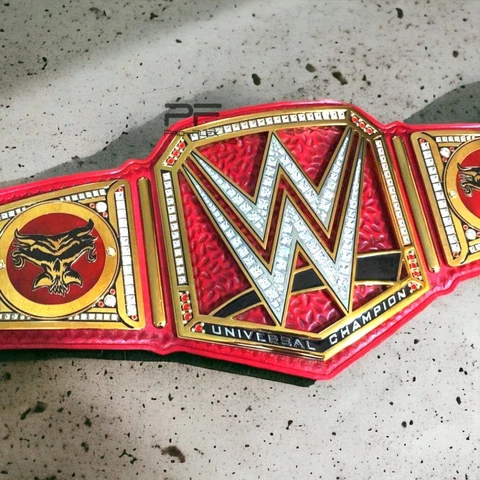 WWE Universal Championship Wrestling Title Belt Leather Strap Heavyweight Brass Cover