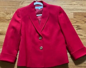 Tahari Womens Blazer (Arthur S Levine, Size 2, Red) - Picture 1 of 2