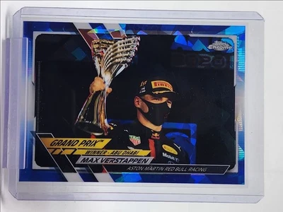 MAX VERSTAPPEN 2021 TOPPS CHROME F1 SAPPHIRE REFRACTOR #154 Q4841 - Image 1 of 2