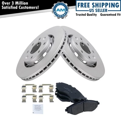 Ceramic Pad & Brake Coated Rotor Front Kit for Chevy Aveo Spark Pontiac G3 - Image 1 of 4