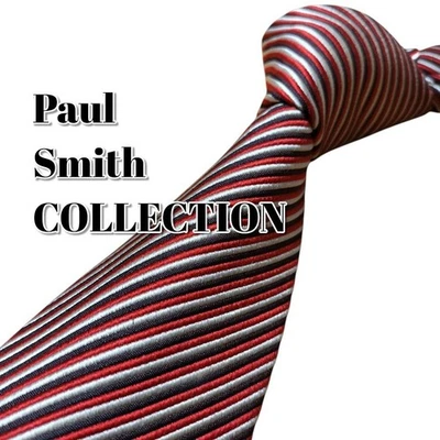 Corbata Paul Smith patrón rayas rojas hecha en Japón accesorios para hombre Foto 1 de 4