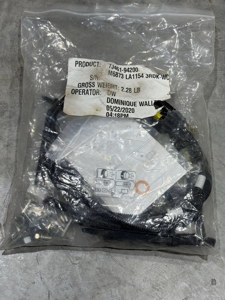 Kubota 7J461-94200 M6873 LA1154 3RDK-WC клапан фурнитура сумка только - Изображение 1 из 4