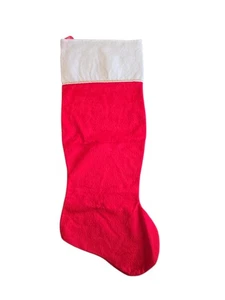 Riesiger übergroßer roter Filz Weihnachtsstrumpf 36” x 18” groß Weihnachtsdeko - Bild 1 von 2
