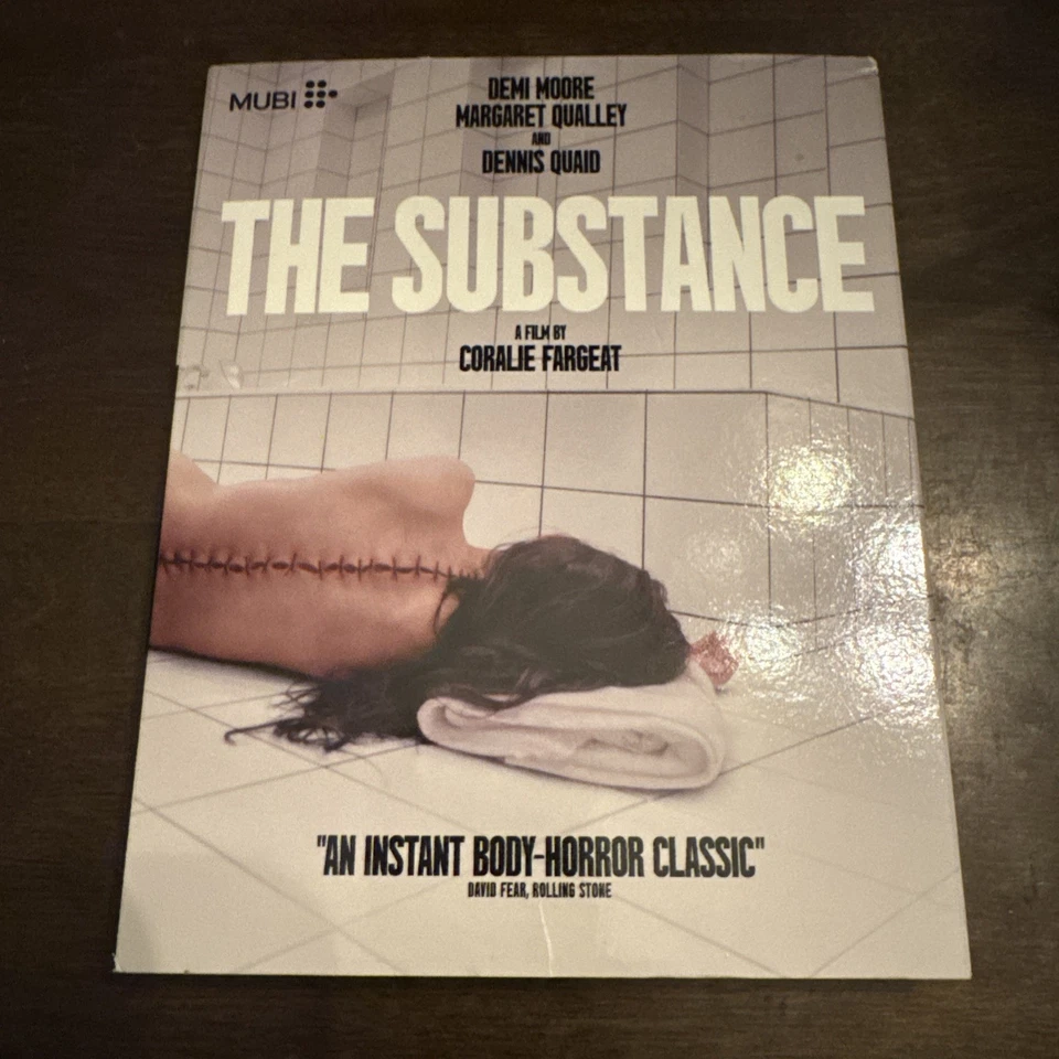 MUBI MUBIUS005B The Substance Blu-ray Horror Demi Moore 140 Min