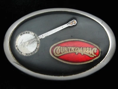 QI07110 VINTAGE 1970s **COUNTRY MUSIC** COMMEMORATIVE BELT BUCKLE - Image 1 of 2