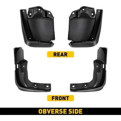 4x guardabarros delanteros traseros negros para Honda Civic 2012 2013 2014 2015 Foto 1 de 4