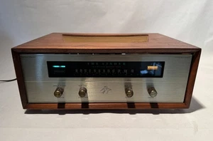 Vintage Fisher KM-60 Tube Tuner– Tested – W/ A Wood Case. READ (B) - Picture 1 of 14