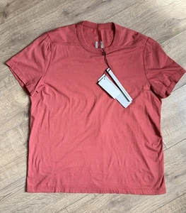 RRP€220 Rick Owens Carnelian Red t Shirt BNWT - Picture 1 of 6
