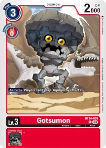 Gotsumon BT14-009 C Blast Ace Digimon TCG - Picture 1 of 2