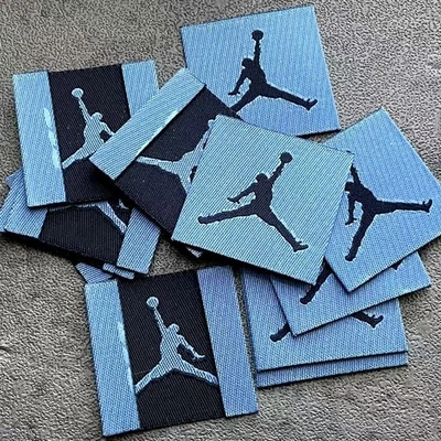 9-pc Vintage 90s NIKE Air Jordan Sew-On Fabric Tags 1.25x1.25" Apparel Patch USA - Image 1 of 4