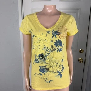 Camiseta Bebé Marca Lucky Vintage Y2K M Algodón Asiático Floral Gráfico Camiseta TT7 - Imagen 1 de 5