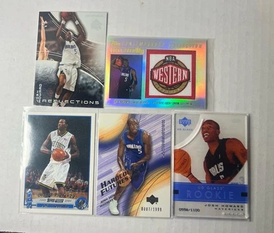 Dallas Mavericks JOSH HOWARD 5 Basketball Card Lot Rookies Topps MEM Upper Deck - Image 1 of 4