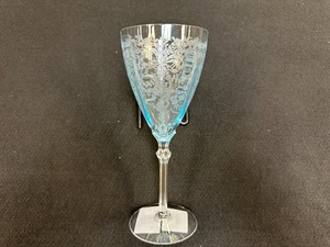 Fostoria June - Azure Blue 8-¼" 10 oz. Water Goblet - Picture 1 of 3