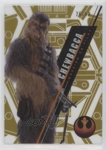 2016 Star Wars High Tek Form 2 Pattern 1 Gold Rainbow Foil 26/50 Chewbacca 0x1m - Picture 1 of 3